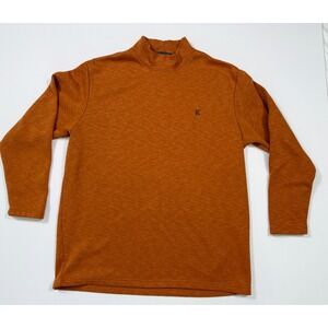 Vintage Kansai Yamamoto Homme Sweatshirt Mock Turtleneck Dark Orange LL Japan